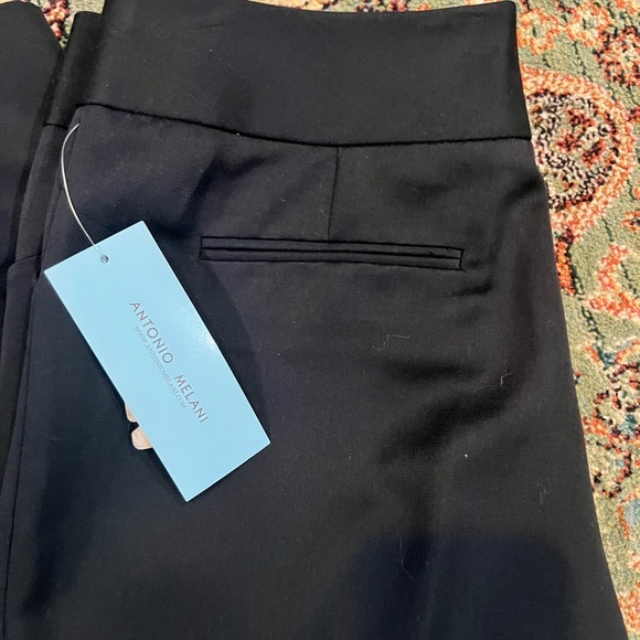 WILL NOT TAKE LESS NWT Antonio Melani Antonio Fit Flare Leg Navy Slacks - Picture 4 of 9